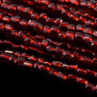 9/0 Silver Lined Garnet 3-Cut Czech Seed Bead (5 Gm, Hank, 10 Hank) #CSP005-General Bead