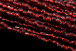 9/0 Silver Lined Garnet 3-Cut Czech Seed Bead (5 Gm, Hank, 10 Hank) #CSP005-General Bead