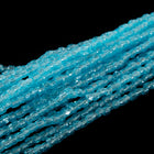 9/0 Luster Transparent Ice Blue 3-Cut Czech Seed Bead (10 Gm, Hank, 10 Hanks) #CSP012-General Bead