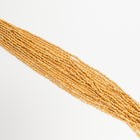 9/0 24 Kt Gold 3-Cut Czech Seed Bead (1 Gm, Hank) #CSP030