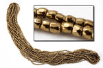 12/0 Bronze 3-Cut Czech Seed Bead 3-Cut Czech Seed Bead (5 Gm, Hank, 10 Hanks) #CSR160-General Bead