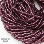 9/0 Silver Lined Amethyst 3-Cut Czech Seed Bead (10 Gm, Hank, 10 Hanks) #CSP106-General Bead