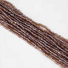 9/0 Luster Transparent Dark Goldenrod 3-Cut Czech Seed Bead (10 Hanks) Preciosa #16120