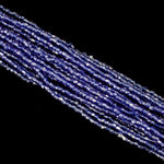 9/0 Luster Transparent Sapphire 3-Cut Czech Seed Bead (10 Gm, Hank, 10 Hanks) #CSP048-General Bead