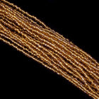 9/0 Silver Lined Topaz 3-Cut Czech Seed Bead (10 Hanks) Preciosa #17070