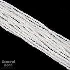 12/0 Opaque Chalk White 3-Cut Czech Seed Bead (5 Gm, Hank, 10 Hanks) #CSR033-General Bead