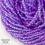 12/0 Orchid Lined Aqua 3-Cut Czech Seed Bead (5 Gm, Hank, 10 Hanks) #CSR039-General Bead