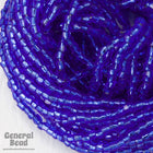 12/0 Silver Lined Sapphire 3-Cut Czech Seed Bead (5 Gm, Hank, 10 Hanks) #CSR046-General Bead