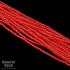 12/0 Opaque Chinese Red 3-Cut Czech Seed Bead (5 Gm, Hank, 10 Hank) #CSR089-General Bead