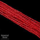 12/0 Opaque Red 3-Cut Czech Seed Bead (5 Gm, Hank, 10 Hanks) #CSR090-General Bead