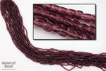 12/0 Transparent Dark Amethyst 3-Cut Czech Seed Bead (5 Gm, Hank, 10 Hanks) #CSR124-General Bead