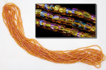 12/0 Transparent Topaz AB 3-Cut Czech Seed Bead (10 Hanks) Preciosa #BL372