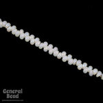 8/0 Pearl White AB Czech Raindrop-General Bead