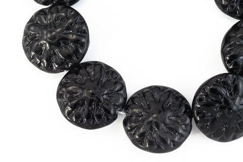 14mm Black Dahlia Bead (10 Pcs) #CZL202-General Bead