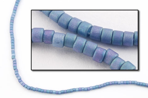 DB376- 10/0 Matte Metallic Light Gray Blue Miyuki Delica Beads (50 Gm, 250 Gm)