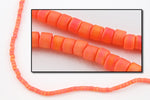 DBS872- 15/0 Matte Opaque Bright Orange Iris Miyuki Delica Beads (5 Gm, 50 Gm, 250 Gm)