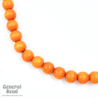 6mm Orange Wood Bead #DXJ013