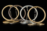 18mm Matte Gold Hypoallergenic Hoop Post #EFD141