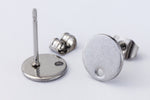 8mm Stainless Steel Ear Post #EFA139-General Bead