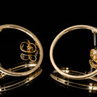 21mm Gold Hypoallergenic Hoop Post #EFA142