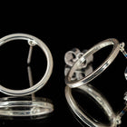 15mm Silver Hypoallergenic Hoop Post #EFB140