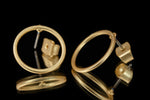 15mm Matte Gold Hypoallergenic Hoop Post #EFD140