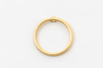 15mm Matte Gold Hypoallergenic Hoop Post #EFD140