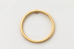 18mm Matte Gold Hypoallergenic Hoop Post #EFD141