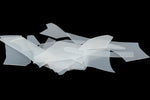 Fusible Glass Embellishments Confetti White #FW838