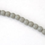 6mm Opaque Grey Druk Bead #GAD006-General Bead