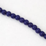 12mm Opaque Navy Blue Druk Bead (300 Pcs) #GAH035