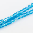 6mm Transparent Light Aqua AB Druk Bead #GAD028-General Bead