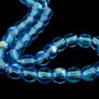 6mm Transparent Light Aqua AB Druk Bead #GAD028-General Bead