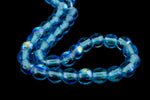 6mm Transparent Light Aqua AB Druk Bead #GAD028-General Bead