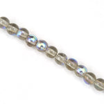 6mm Transparent Black Diamond AB Druk Bead #GAD030-General Bead