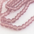 4mm Matte Transparent Light Amethyst Druk Bead #GAB043-General Bead