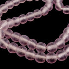 4mm Matte Transparent Light Amethyst Druk Bead #GAB043-General Bead