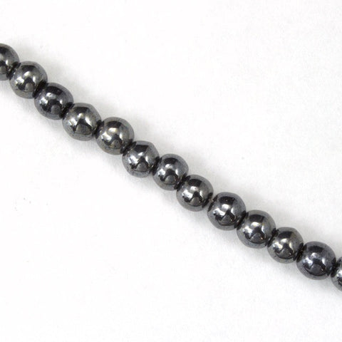 8mm Hematite Druk Bead #GAF005-General Bead