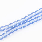 8mm Transparent Light Sapphire Druk Bead #GAF036-General Bead