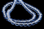 8mm Transparent Light Sapphire Druk Bead #GAF036-General Bead