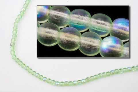 50 6mm Round Glass Beads Czech Glass Beads 6mm Druk Opaque Seafoam