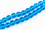4mm Transparent Dark Aqua Druk Bead #GAB125-General Bead