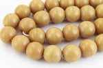 4mm Opaque Tan Druk Bead #GAB104-General Bead