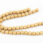 4mm Opaque Tan Druk Bead #GAB104-General Bead