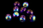 6mm Transparent Cobalt AB Druk Bead #GAD038-General Bead