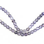 6mm Matte Jet/Crystal Stripe Druk Bead #GAD073-General Bead