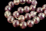6mm Luster Lavender Cloud Druk Bead (25 Pcs) #GAD131-General Bead