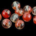 6mm Luster Coral Cloud Druk Bead (25 Pcs) #GAD132-General Bead