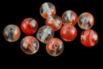 6mm Luster Coral Cloud Druk Bead (25 Pcs) #GAD132-General Bead