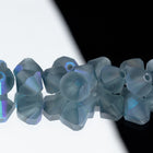 Preciosa 6250 Matte Montana AB Faceted Bicone (3mm, 4mm, 5mm, 6mm)